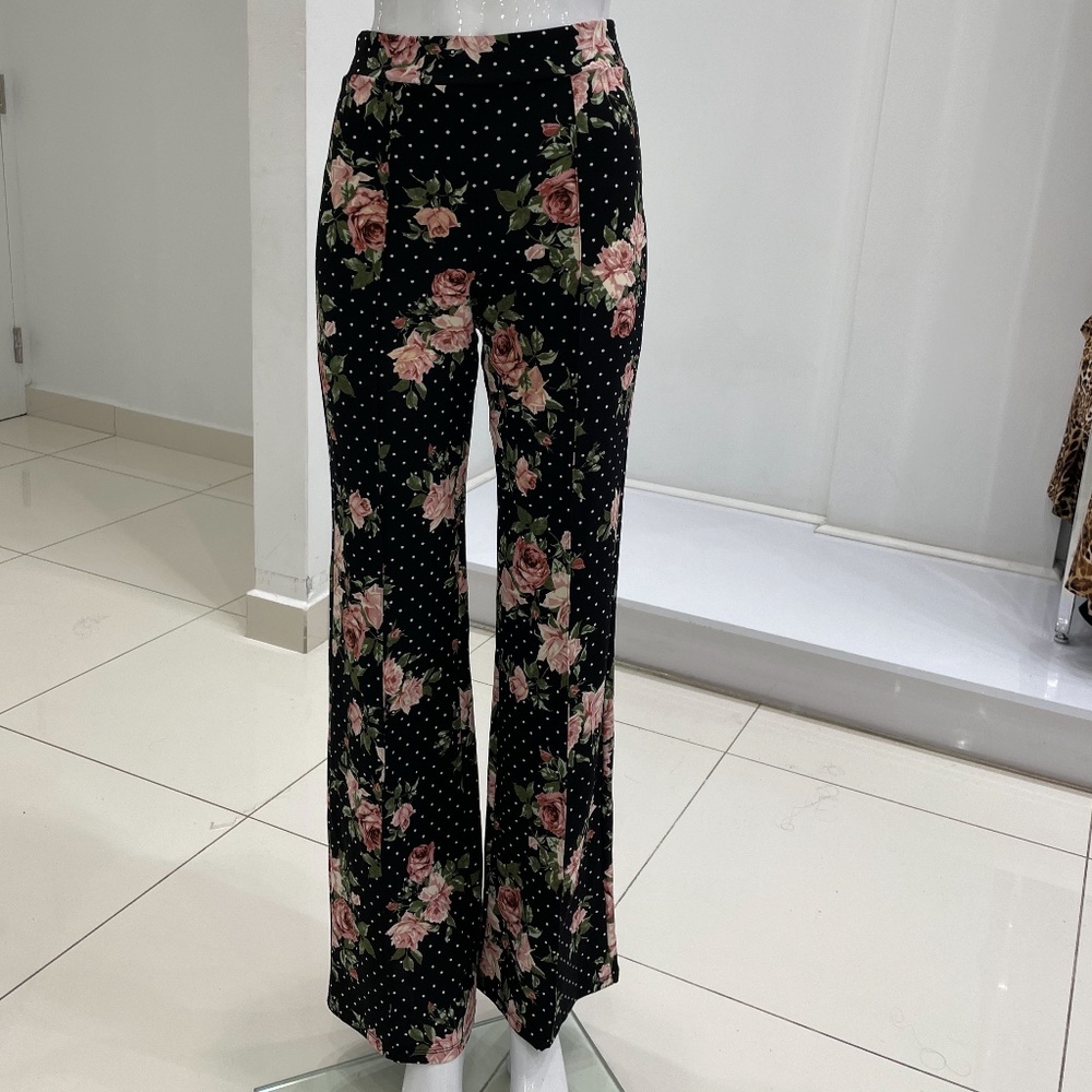 🚨FINAL PRICE🚨NWT FLORAL POLKA DOT PRINT PANT